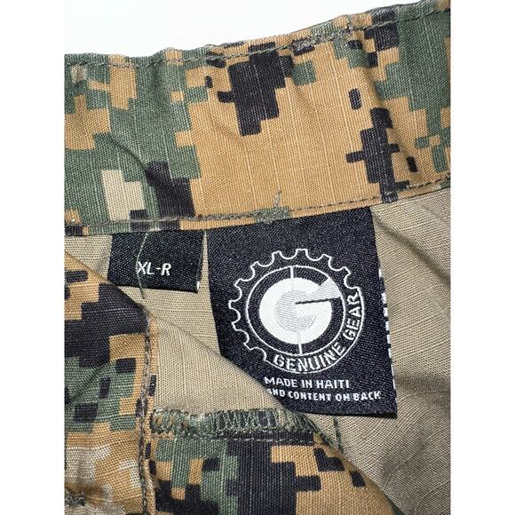 Genuine Gear Cargo Pants Mens XL-R Digital Woodland Camo Print Tactical Utility - Picture 6 of 7